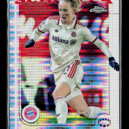 2025 Topps Chrome UEFA Lea Schuller #97 Pulsar Refractor