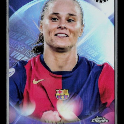 2025 Topps Chrome UEFA Women's Champions League Vibe Ewa Pajor #VB-23