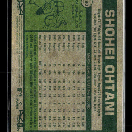 2026 Topps Heritage Shohei Ohtani #290