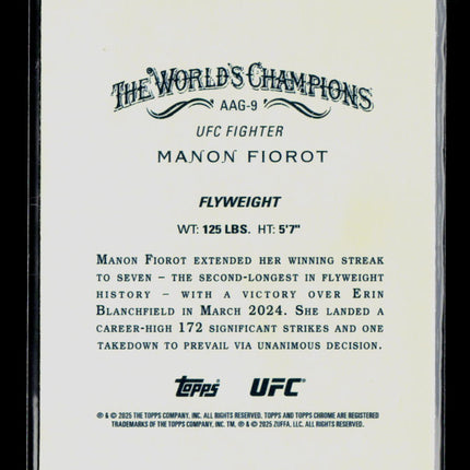 2025 Topps Chrome Allen & Ginter Manon Fiorot #AAG-9