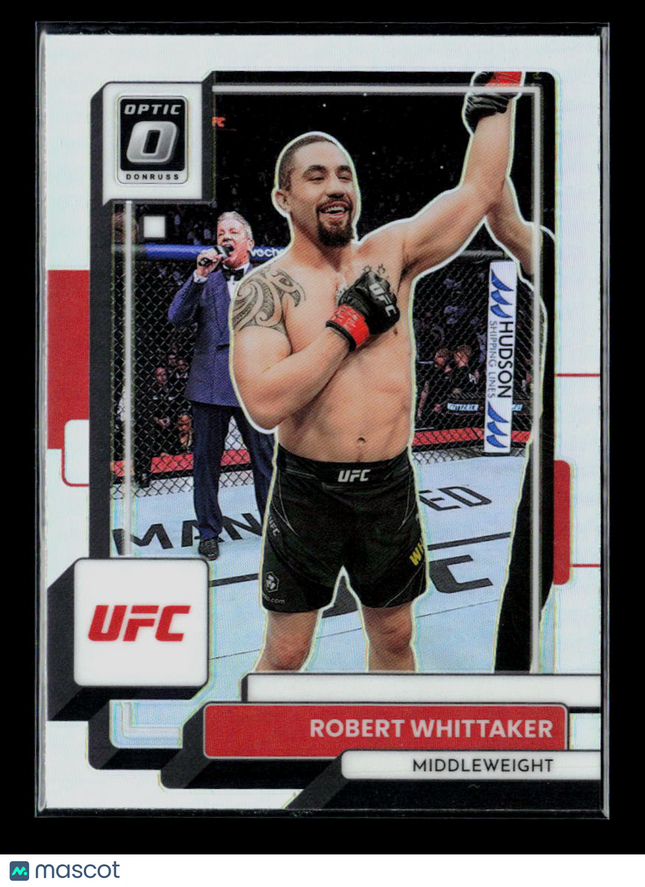 2023 Panini Donruss Optic UFC Robert Whittaker #93 Silver