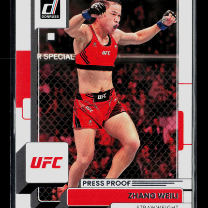2023 Donruss UFC Zhang Weili #141 Press Proof