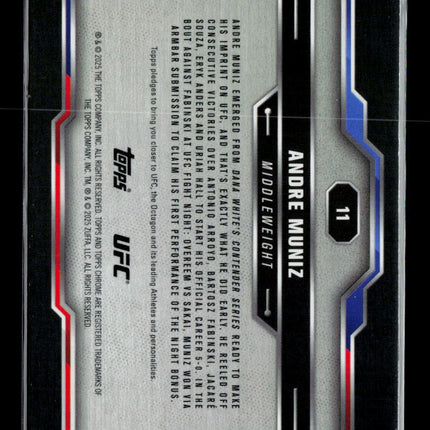 2025 Topps Chrome UFC Andre Muniz #11 Prism