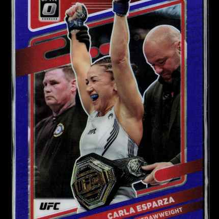 2022 Panini Donruss Optic UFC Carla Esparza #1 Purple