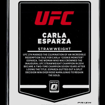 2022 Panini Donruss Optic UFC Carla Esparza #1 Purple
