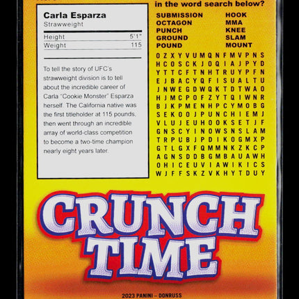 2023 Donruss UFC Crunch Time Carla Esparza #8