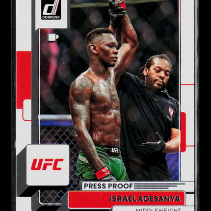 2023 Panini Donruss UFC Israel Adesanya #102 Press Proof