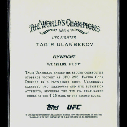 2025 Topps Chrome Allen & Ginter Tagir Ulanbekov #AAG-4