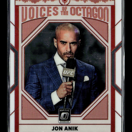 2022 Panini Donruss Optic UFC Voices of the Octagon Jon Anik #122