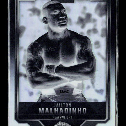 2025 Topps Chrome UFC Jailton Malhadinho #112 Negative Refractor