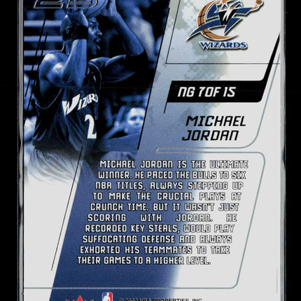 2002 Fleer Genuine Names of the Game Michael Jordan #NG 7