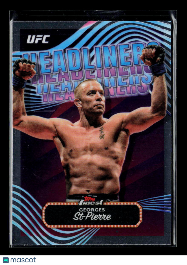 2024 Topps Finest UFC Headliners Georges St-Pierre #HDL-21