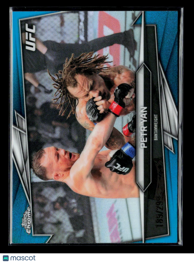 2026 Topps Chrome UFC Petr Yan #53 Blue Refractor 189/299
