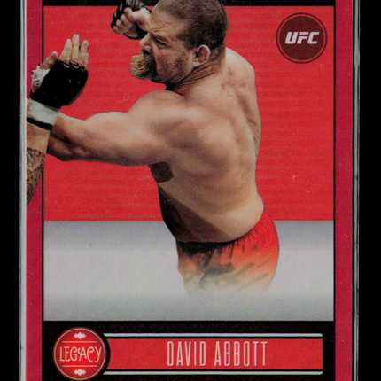 2023 Panini Chronicles Legacy UFC Tank Abbott David Abbott #333 Red 147/199