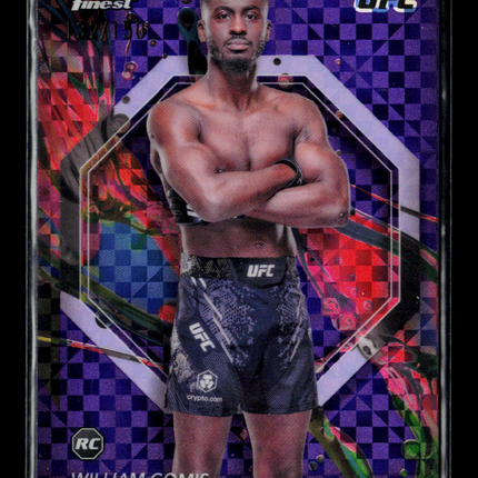 2024 Topps Finest UFC William Gomis #82 Purple Refractor RC /150