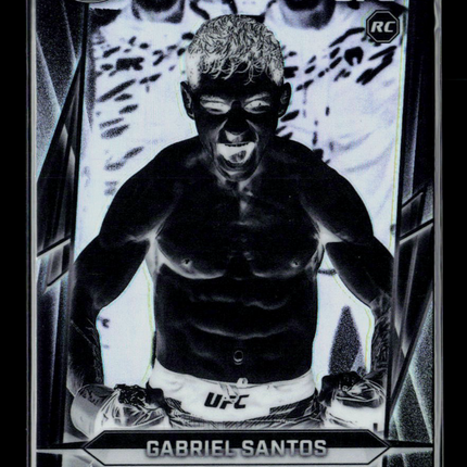 2026 Topps Chrome UFC Gabriel Santos #4 Negative RC