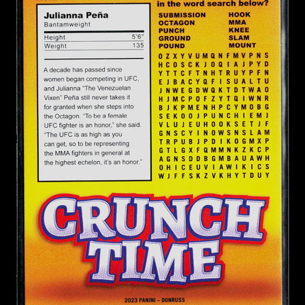 2023 Donruss UFC Crunch Time Julianna Pena #2