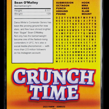 2023 Donruss Crunch Time Sean O'Malley #3