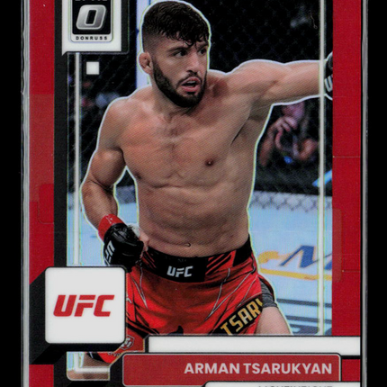 2023 Panini Donruss Optic UFC Arman Tsarukyan #44 Red 135/199