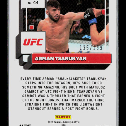 2023 Panini Donruss Optic UFC Arman Tsarukyan #44 Red 135/199