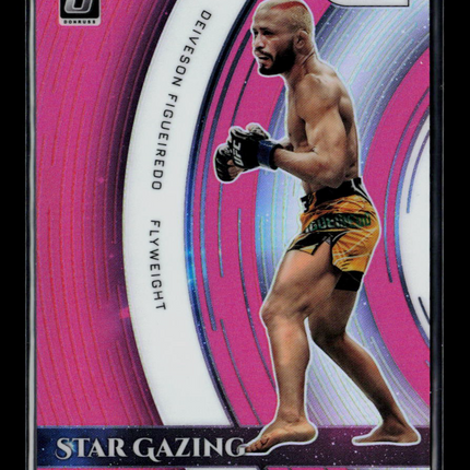 2022 Panini Donruss Optic UFC Star Gazing Deiveson Figueiredo #19 Pink 14/25
