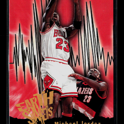 1996 SkyBox NBA Hoops Michael Jordan #358 Earth Shakers