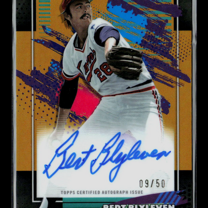 2026 Topps Finest Bert Blyleven #FA-BBY Auto Gold /50