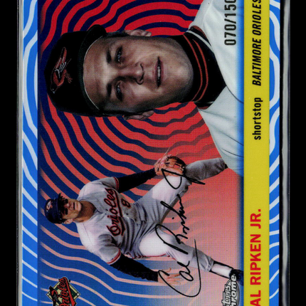 2020 Topps Chrome Cal Ripken Jr. #305 Blue Sonar Refractor 070/150