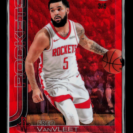 2025 Topps Chrome Fred VanVleet #66 Red Wave 3/5