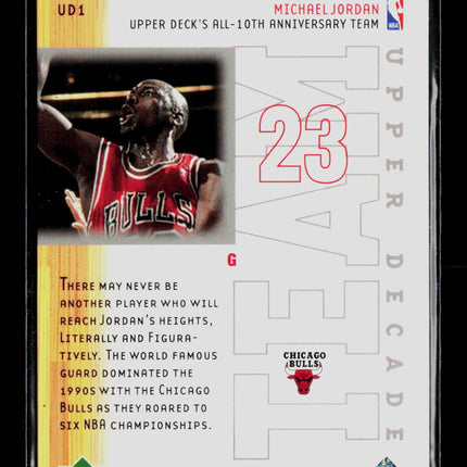 2001 Upper Deck All-10th Anniversary Team Michael Jordan #UD1