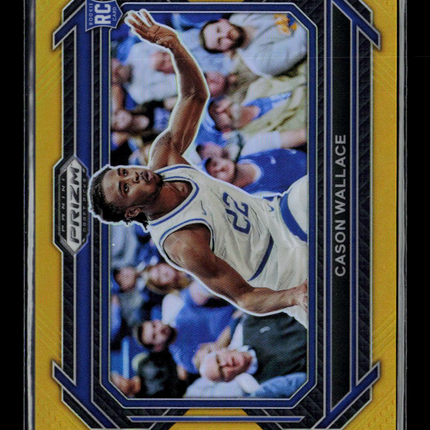 2023 Panini Prizm Draft Picks Cason Wallace #12 Gold RC /10