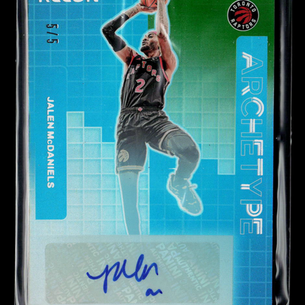 2024 Panini Recon  Archetype Signatures Jalen McDaniels #AS-JMD 5/5 Auto