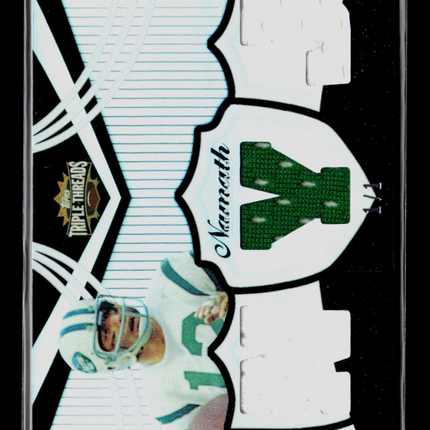2006 Topps Triple Threads Joe Namath #TTR-93 Platinum 1/1 Jersey Relic