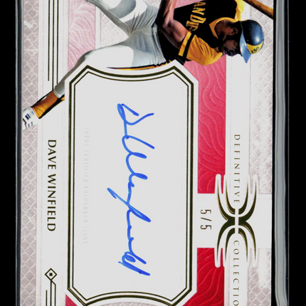 2025 Topps Definitive Collection Dave Winfield #LAC-DW 5/5 Auto