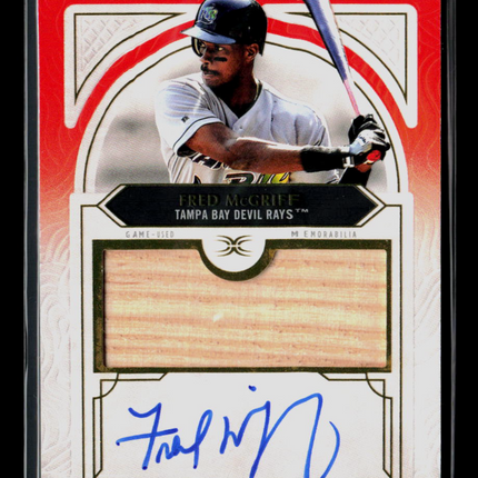 2025 Topps Definitive Collection Fred McGriff #DAR-FM Relic 10/25 Bat Relic Auto