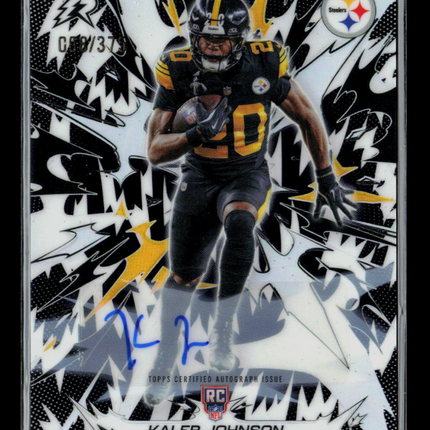 2026 Topps Rip Kaleb Johnson #179 RC Auto /375