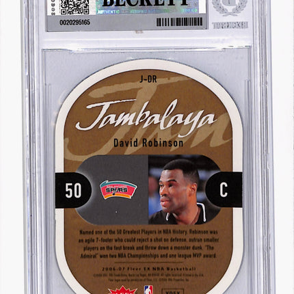 2006-07 E-X Jambalaya David Robinson #J-DR BGS 9.5