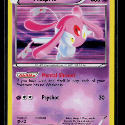 Pokemon 2013 Plasma Blast Mesprit #37/101
