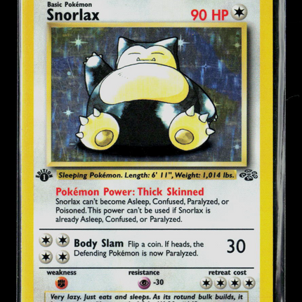 Pokemon 1999 Jungle Snorlax 1st Edition #11/64