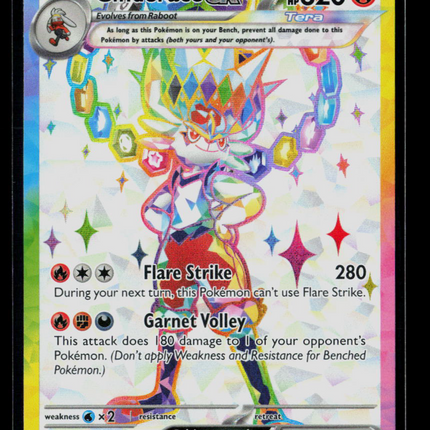 Pokemon 2024 Stellar Crown Cinderace EX FA #157/142
