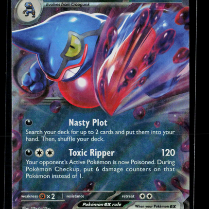 Pokemon 2023 Scarlet & Violet Toxicroak EX RR #131/198