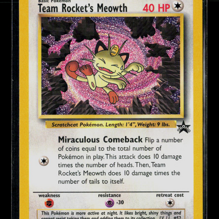 Pokemon Wizards Team Rocket's Meowth #18