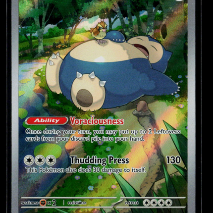 Pokemon Scarlet & Violet Snorlax FA #SVP EN 051