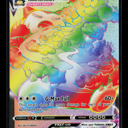 Pokemon 2020 Sword & Shield Snorlax VMAX FA HR #206/202