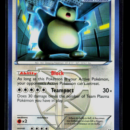 Pokemon 2013 Plasma Storm Snorlax #101/135