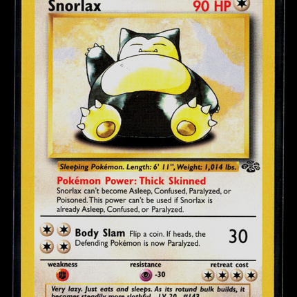 Pokemon 1999 Jungle Snorlax #27/64