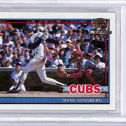 1991 Topps Desert Shield Ryne Sandberg #740 BGS 9