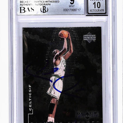 1998 Upper Deck Black Diamond Paul Pierce #101 BGS 9 BAS Auto 10