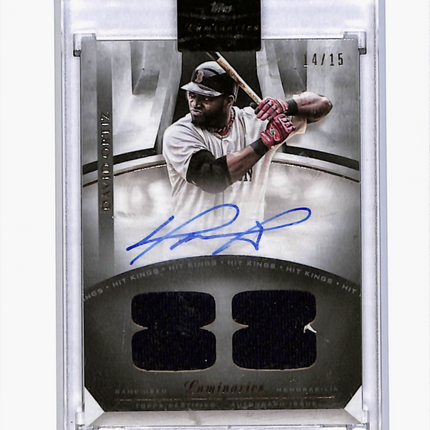 2021 Topps Luminaries Baseball David Ortiz #HKAR-DO Hit Kings Relic 14/15 Auto