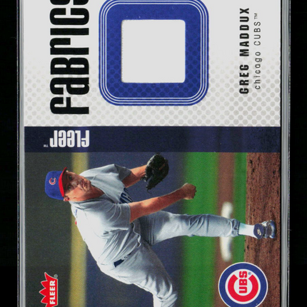 2006 Fleer Fabrics Greg Maddux #FF-GM Game-Worn Jersey Memorabilia